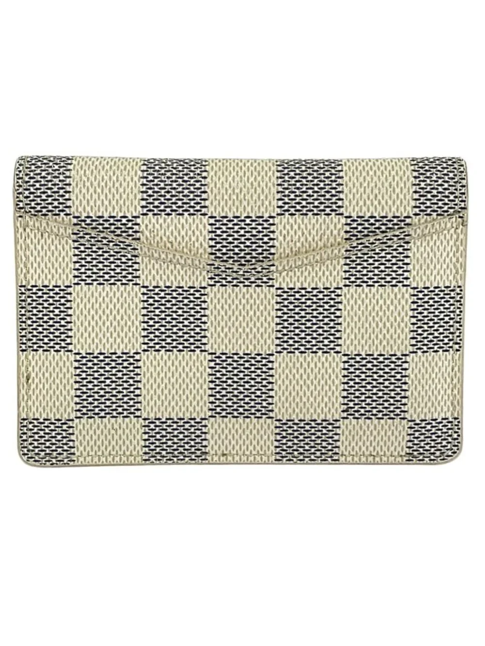 Louis Vuitton Card Case Damier Pocket Organizer Azur Initial